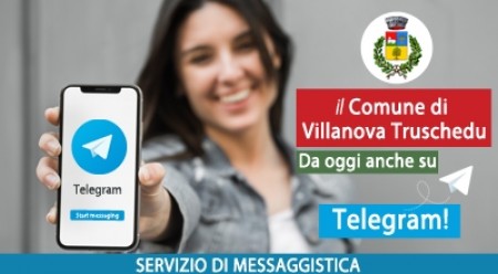 Biddanoa Truschedu. Su comunu est in TELEGRAM