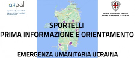 R.A.S. Emergèntzia Ucraina 2022: ativaus is sportellus territorialis po is primus informus e s’orientamentu a is tzitadinus ucrainus.