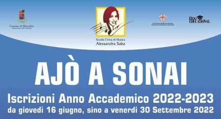 Simaghis. Scola Tzìvica de mùsica “Alessandra Saba”: iscritzionis annu de scola 2022-2023