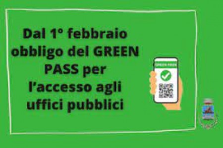 Avisu de importu po is tzitadinus- Arrègulas noas po intrai a is ufìtzius pùblicus- D.L. 1/2022-DPCM 21 de gennàrgiu 2022). Podit intrai a is ufìtzius comunalis sceti chini tenit sa  tzerficatzioni birdi Covid-19 (green pass)