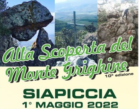 Siapicia. Su 1 de maju sa de X editzionis de “Alla scoperta del Monte Grighine”